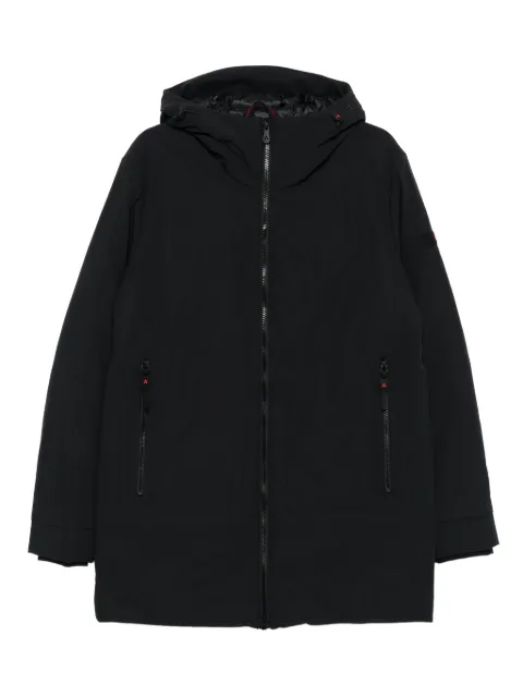 Peuterey hooded zip-front coat Black PEU556701192020