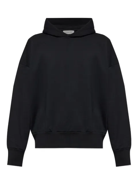 Fear Of God dropped-shoulder cotton hoodie Black FG25FW12121TER