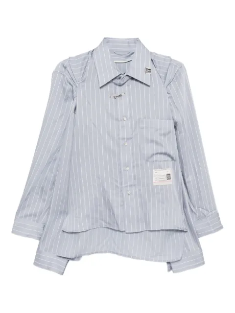 Maison MIHARA YASUHIRO Shawl Layered shirt Blue B15SH201