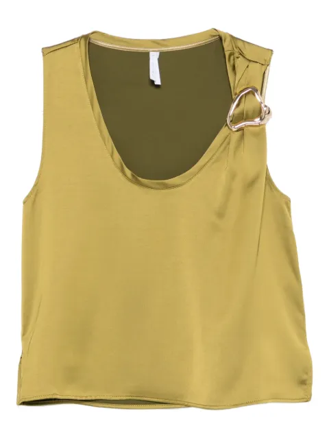 IMPERIAL ring-embellished sleeveless top Green RIM0KBA