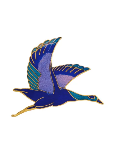 Susan Caplan Vintage cloisonné flying goose brooch Blue PN025047