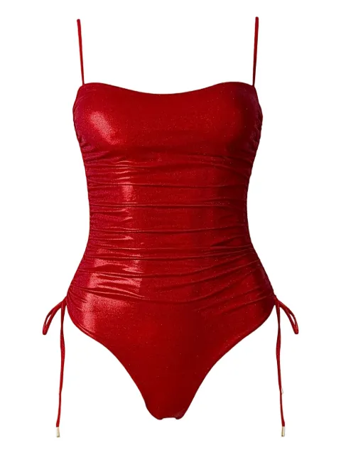 SOFIA ERHAN Lyra drwastrings swimsuit Red LYRAONEPIECE