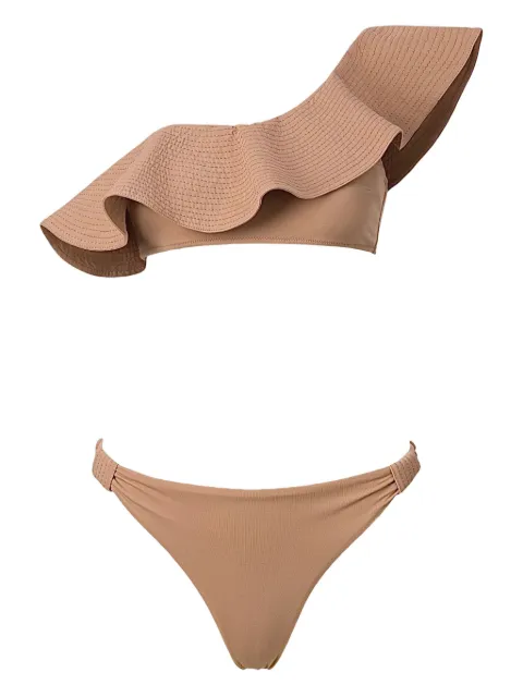 SOFIA ERHAN Florence one-shoulder bikini Brown FLORENCESET