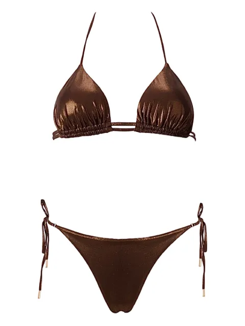SOFIA ERHAN Nova Shimmer bikini Brown NOVASET