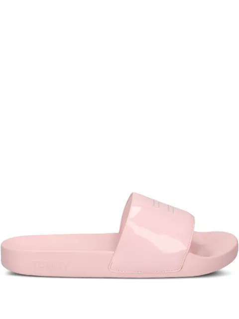 Tommy Jeans logo-plaque slides Pink EN0EN02901