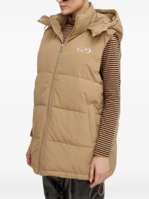 Résumé logo-print gilet Brown 19381058