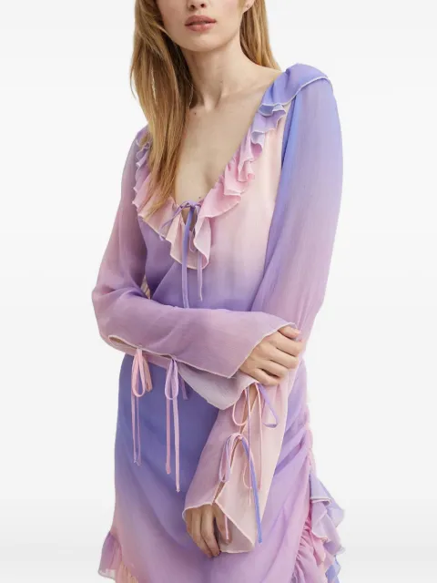 Résumé ruffled tie dress Purple 20741129