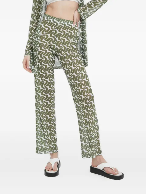 Résumé geometric-pattern trousers Green 16540946