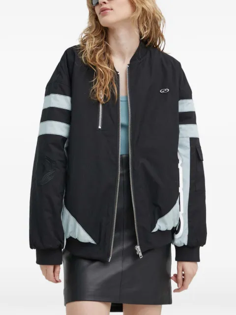 Résumé AlanaRS striped embroidered jacket Black 20981143