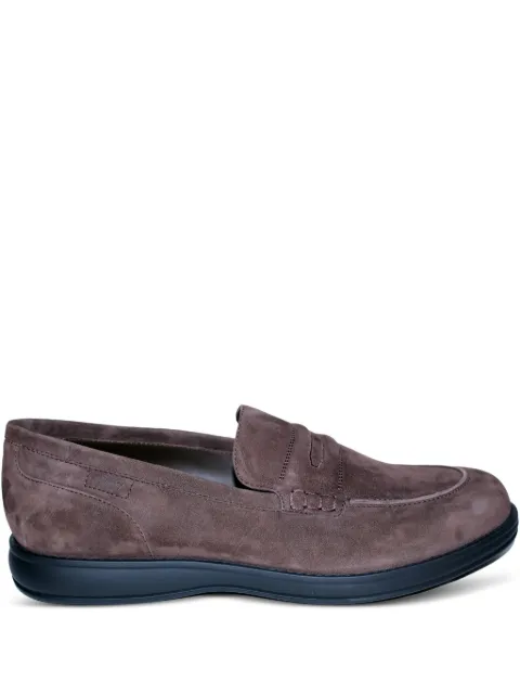 Brioni suede penny loafers Brown QEJD0LOC712