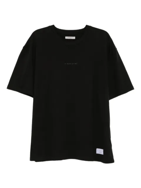 Ih Nom Uh Nit silicone logo T-shirt Black NUW25203
