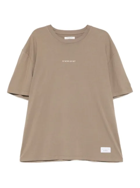 Ih Nom Uh Nit silicone logo T-shirt Brown NUW25203