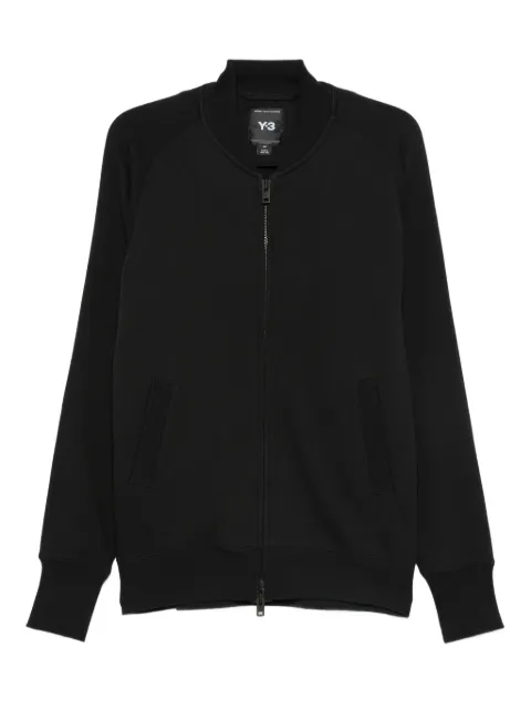 Y-3 FT Track zip-front ribbed-cuff sweatshirt Black JX7266