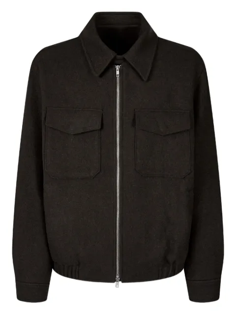 TOMBOY chest-pocket zip-up jacket Brown 9155413301
