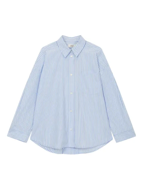 TOMBOY striped single-pocket shirt Blue 9105321107