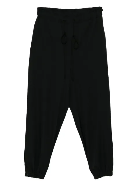 Y's wool tapered trousers Black YLP10100