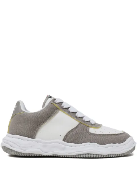 Maison MIHARA YASUHIRO Wayne panelled wave-sole sneakers Neutrals A14FW731GRYWHT