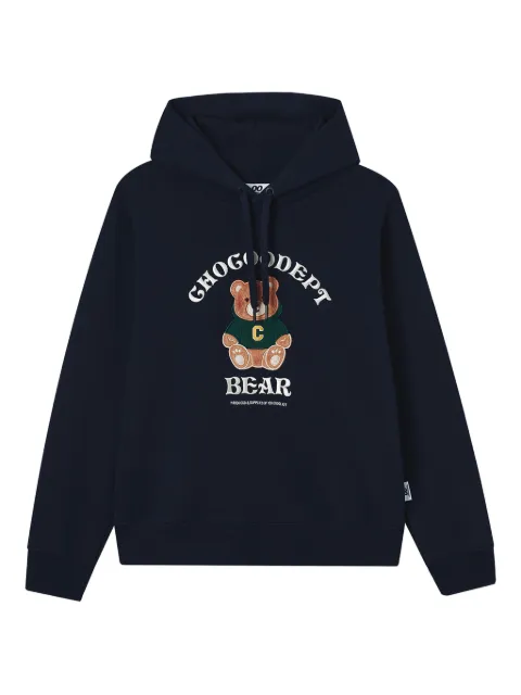 CHOCOOLATE embroidered-logo hoodie Blue B1XSWW00539X