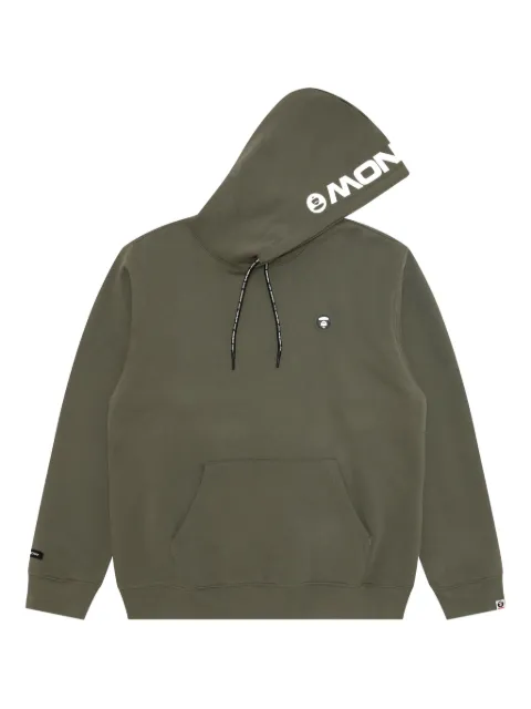 AAPE BY *A BATHING APE® logo-print hooded sweatshirt Green ASWC354XXP
