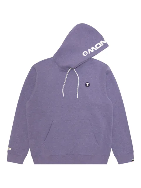 AAPE BY *A BATHING APE® logo-detail long-sleeves hoodie Purple ASWC354XBP