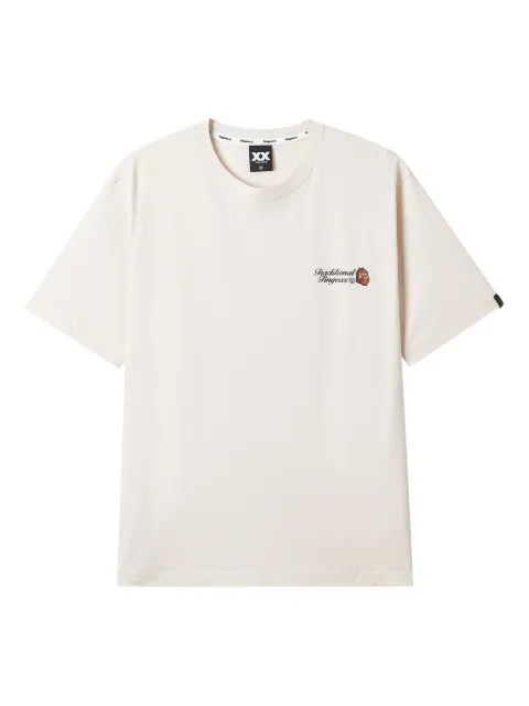FINGERCROXX embroidered-logo T-shirt White FFXTEM01226X