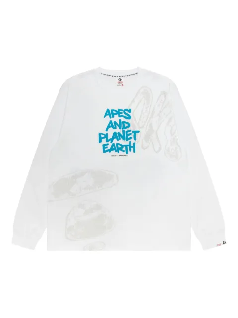 AAPE BY *A BATHING APE® long-sleeve T-shirt White ALT1728XXP