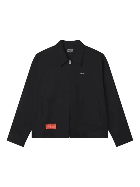 izzue logo-plaque zip-front jacket Black IZXLJM00302X