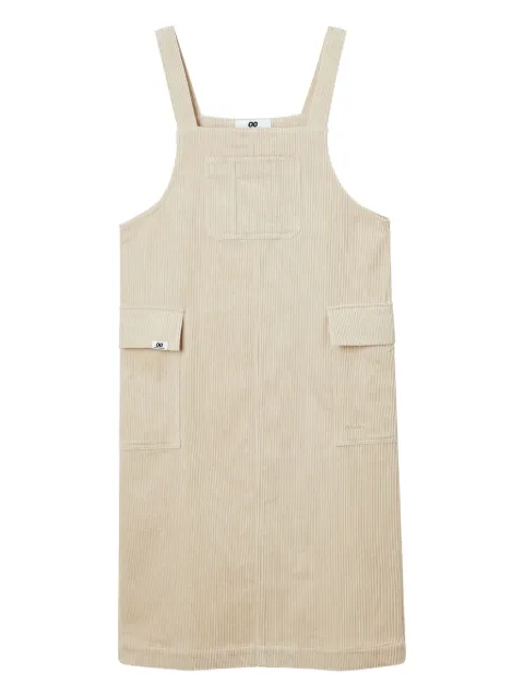 CHOCOOLATE flap-pocket corduroy midi dress Neutrals B1XDSW00521X