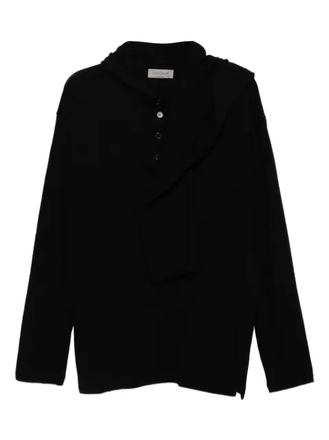 Yohji Yamamoto long-sleeved t-shirt Black HLT92180