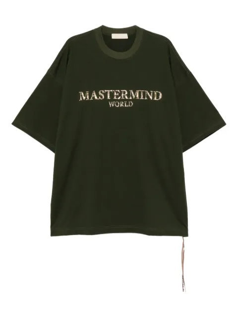 Mastermind World logo-print T-shirt Green MW25S15TS036012OLV