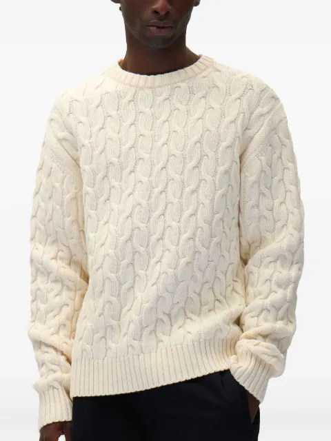 Arte Antwerp logo-print sweater Neutrals AW25135K250