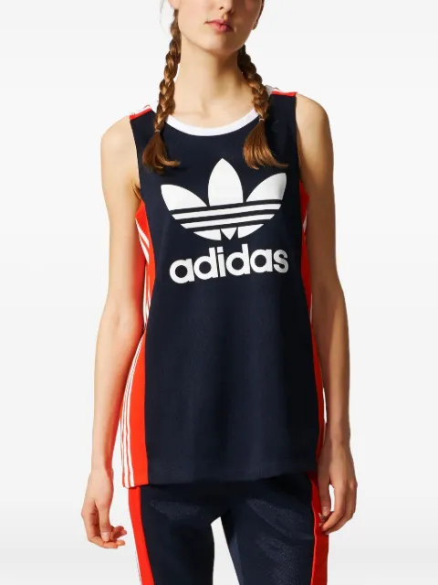 adidas Stadium Osaka "Legend Ink / Orange Red / White" tank top Black BQ5757