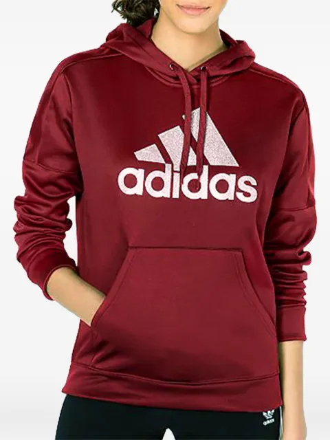 adidas Originals Shine Logo hoodie Red DX5113