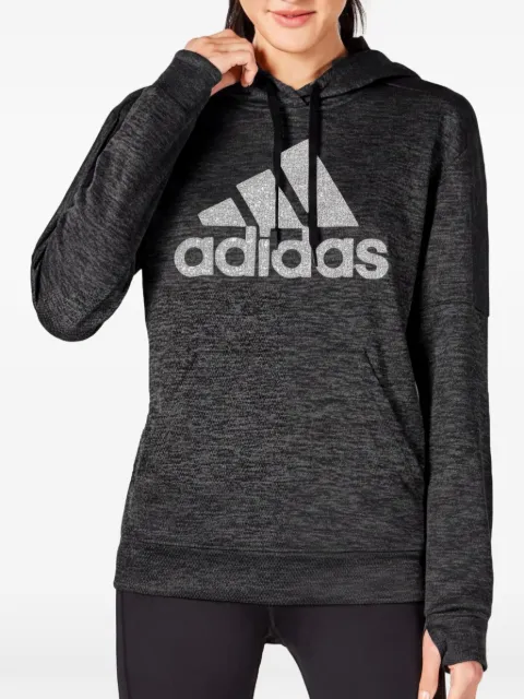 adidas logo-print hoodie Grey DX5111