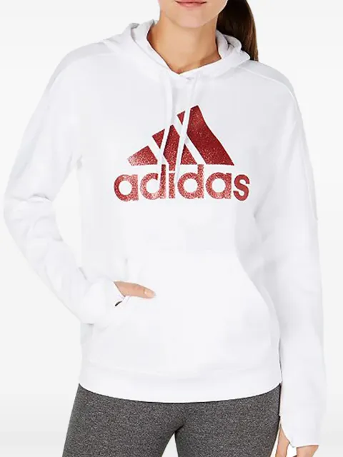 adidas Originals Shine Logo hoodie White DX5112