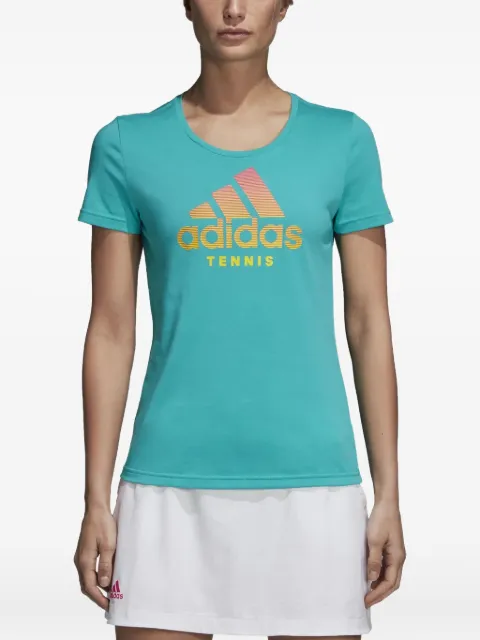 adidas tennis logo T-shirt Green DJ1690