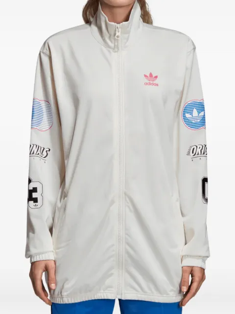 adidas Stadium Racing "Chalk White/Red/Blue" track jacket White DH4196