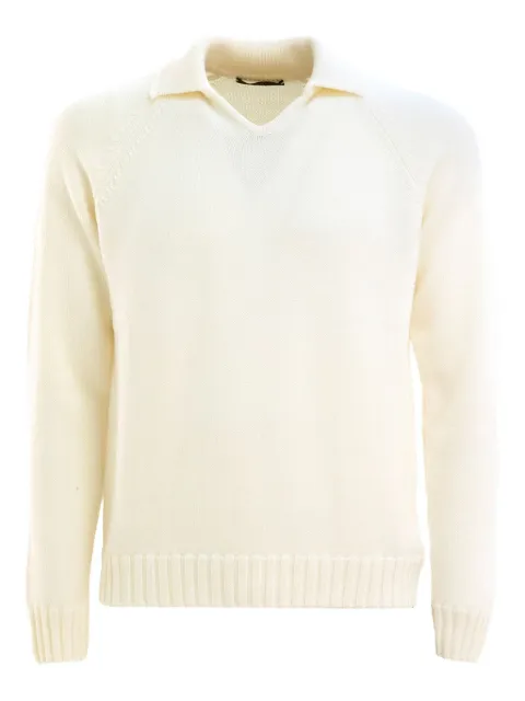Zanone V-neck sweater Neutrals 810302ZN286