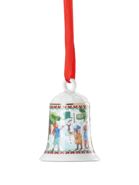 HUTSCHENREUTHER snow scene bell ornament White H41