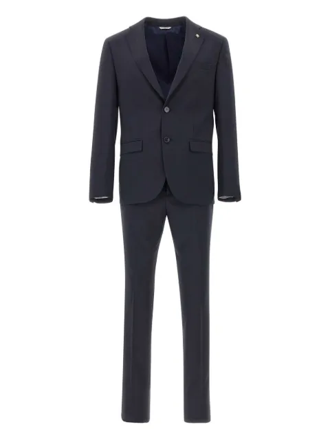 Manuel Ritz notched-lapel single-breasted suit Blue 3932A331825050289