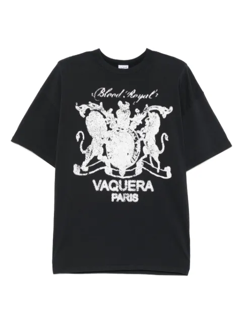 Vaquera graphic-print cotton T-shirt Black VAQ10T017