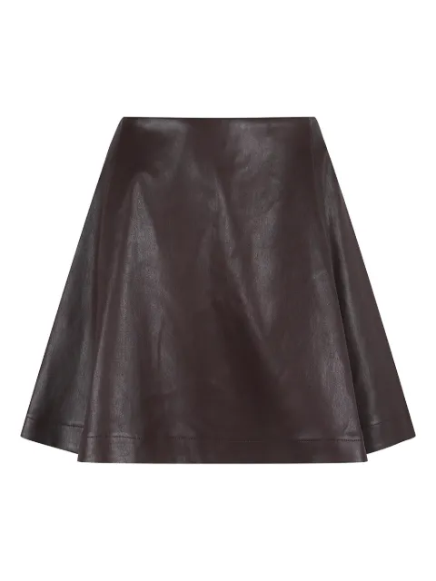 Stouls pleated leather skirt Purple ARIELLEPLONGEDOGES