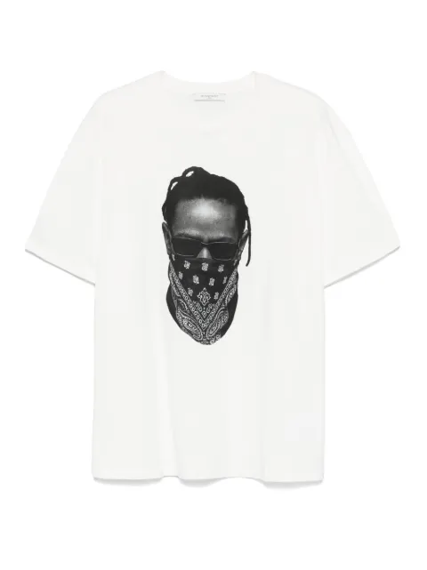 Ih Nom Uh Nit bandana-print graphic T-shirt White NUW25225