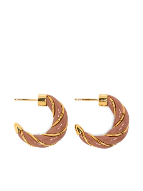 Aurelie Bidermann Diana twisted gold hoop earrings Gold FW25BO18MG