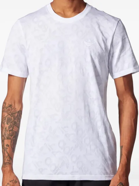 adidas jacquard-logo T-shirt White BR8011