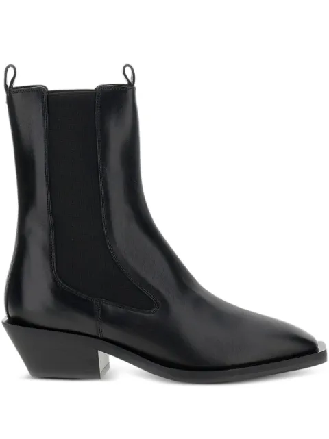 Aeyde leather pointed-toe boots Black A11AB0354002001225