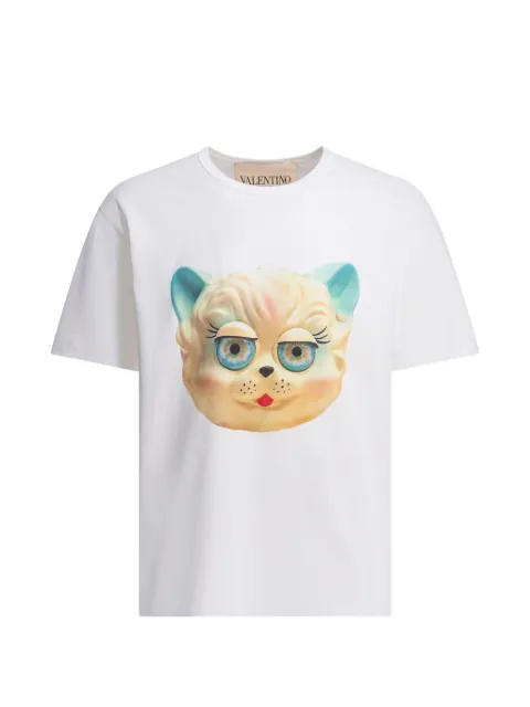 Valentino Garavani Le Chat de la Maison printed T-Shirt White VMG16PBD0