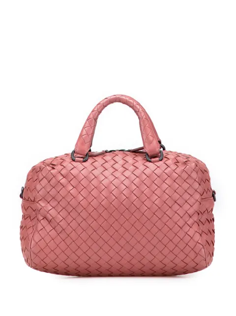 Bottega Veneta Pre-Owned 2012-2025 Nappa Intrecciato Bosto boston bag Pink 2ON08GTEWYZCWEPJ