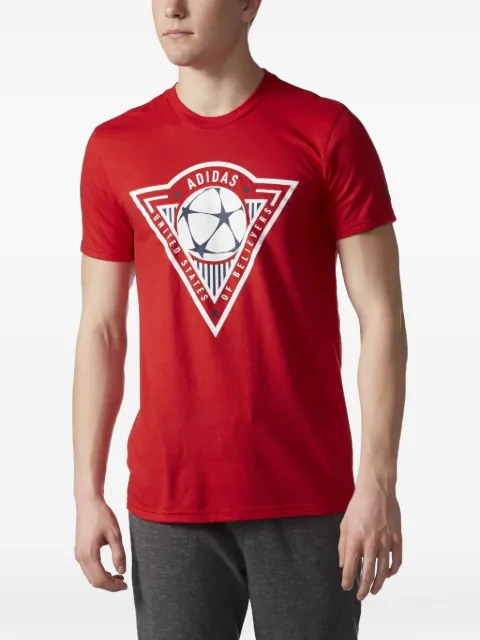 adidas United States Of Believers T-shirt Red BR2915