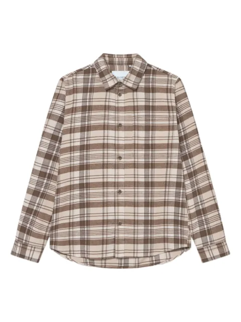 Les Deux checked button-fastening shirt Neutrals 1000546809
